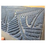 Colorxy Waterproof Doormat, Rubber Front Mat, 30'x17', Navy