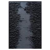 $140 Framed Black Canvas Wall Art, Modern Abstract Oil Paintings, 24' x 36'