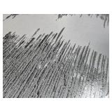 $140 Framed Black Canvas Wall Art, Modern Abstract Oil Paintings, 24' x 36'