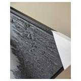 $140 Framed Black Canvas Wall Art, Modern Abstract Oil Paintings, 24' x 36'