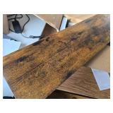 $54 Floating Wall Shelves, Set of 3, 1.5 Thick, Brown 10301BJP3BF