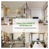 $76 24'x24' White Waterproof PVC Ceiling Tiles - Case of 12