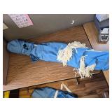 $96 AMMSUN Beach Cabana 6'x6' Canopy, Wood Poles, Sand Pockets, Blue