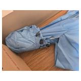 $96 AMMSUN Beach Cabana 6'x6' Canopy, Wood Poles, Sand Pockets, Blue