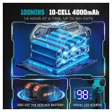 $110 2-in-1 Cordless Pole Saw & 8' Mini Chainsaw, 21V 4.0Ah