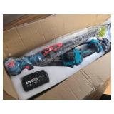 $110 2-in-1 Cordless Pole Saw & 8' Mini Chainsaw, 21V 4.0Ah