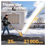 $300 Electric Snow Shovel Cordless, 13' Snow Blower with 2x Batteries
