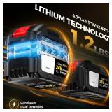 $300 Electric Snow Shovel Cordless, 13' Snow Blower with 2x Batteries