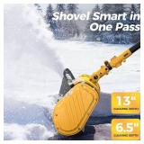 $300 Electric Snow Shovel Cordless, 13' Snow Blower with 2x Batteries