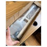 $67 28-Inch Flip-Up Toilet Grab Bar, Stainless Steel, ABS, White