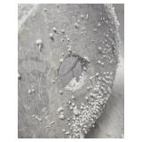 $256 Fossil Gray Marble Vessel Sink Hand-Carved Canoe-Shaped Sink