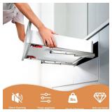 Probrico 1 Pair 21-Inch Undermount Drawer Slides, Full Extension