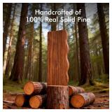 $50 24in Walnut Floating Shelves for Wall Hanging Shelves Set of 2