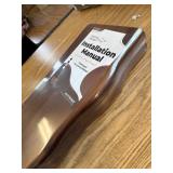 $50 24in Walnut Floating Shelves for Wall Hanging Shelves Set of 2