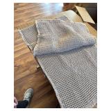 ZALL Tan Waffle Bath Mat, Non-Slip Long Runner, 24x60in