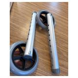 Universal Walker Wheels Replacement - 5in, for Walkers 1 Pair