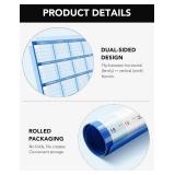 32x48 Wall Calendar 2026 Wet & Dry Erase Markers, Planner, Blue