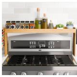 Edgecrest Bamboo Spice Shelf over Stove/Sink 31.5W 11.4H 6 Hooks