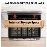 Edgecrest Bamboo Spice Shelf over Stove/Sink 31.5W 11.4H 6 Hooks