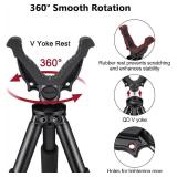 $70 Shooting Tripods for Rifles with 360 V-Yoke, Adjustable Height