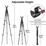 $70 Shooting Tripods for Rifles with 360 V-Yoke, Adjustable Height