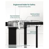 $90 Babelio Extra Wide Gate PressGuard P7, 29-55 Auto Close, Black