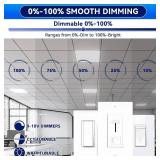 $175 2x4 LED Flat Panel Light 5 CCT 3000K-6500K 5W Recessed ETL 4Pack
