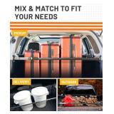 $56 Strapinno - Ratcheting Cargo Bar 44-74, Non-Slip Truck Bed Divider