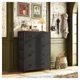 $50 WLIVE Tall Fabric Dresser, 8-Drawer Storage Tower with Bins, BROWN Top