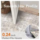 $139 Machine Washable Area Rug 9x12 - Beige Gray, Neutral Abstract