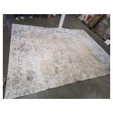$139 Machine Washable Area Rug 9x12 - Beige Gray, Neutral Abstract