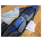 $130 JOYTUTUS 11.5x7.9 ft Awning, 3-Side, UV50+, PU2000mm, Gray-Blue