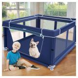 42x42 Inch Puppy Playpen with Gate for Puppies & Small Dogs