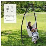 $90 G TALECO GEAR C-Type Hanging Hammock Chair Stand, Heavy Steel