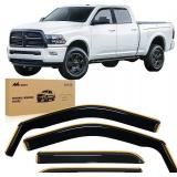 $50 Nilight Channel Rain Guards for Ram 1500 Crew Cab 2009-2018, 4PCS