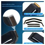 $50 Nilight Channel Rain Guards for Ram 1500 Crew Cab 2009-2018, 4PCS