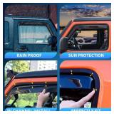 $50 Nilight Channel Rain Guards for Ram 1500 Crew Cab 2009-2018, 4PCS