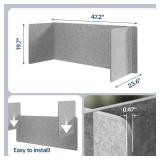 $53 Desk Divider Privacy Screen 3-Panel Freestanding Partition
