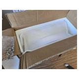 $63 4-Tier Rotating Bookshelf Tower, 360 Bookcase, White