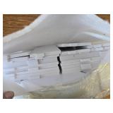 $63 4-Tier Rotating Bookshelf Tower, 360 Bookcase, White