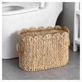 Wicker Toilet Paper Holder with Lid, Organizer Holds 9 Rolls