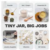 Bumobum 2 oz Glass Jars with Lids, 24 Pack Clear, 60ml Containers