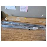 Vailge Room Divider Tension Rods 122-150 Adjustable No Drilling Black