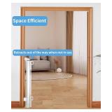 Retractable Baby Gate for Doorways & Stairs, 33.6' Tall, 55' Wide