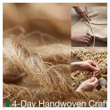 $49 LUMI Handwoven Sisal Door Mat, Non-Slip Entryway Doormat, 24x36