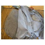 $57 AAAAAccessories D-Shaped Chair Cushions, 2' Thick, 4-pk Gray