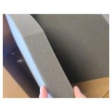 $57 AAAAAccessories D-Shaped Chair Cushions, 2' Thick, 4-pk Gray