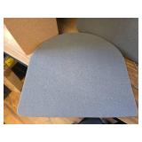 $57 AAAAAccessories D-Shaped Chair Cushions, 2' Thick, 4-pk Gray