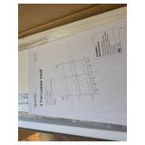 $76 Bestier 31' Pipe Shelving - 3-Tier Wall Shelves, White Marble