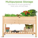 $116 Best Choice Products Raised Garden Bed 48x24x32-in Mobile Planter